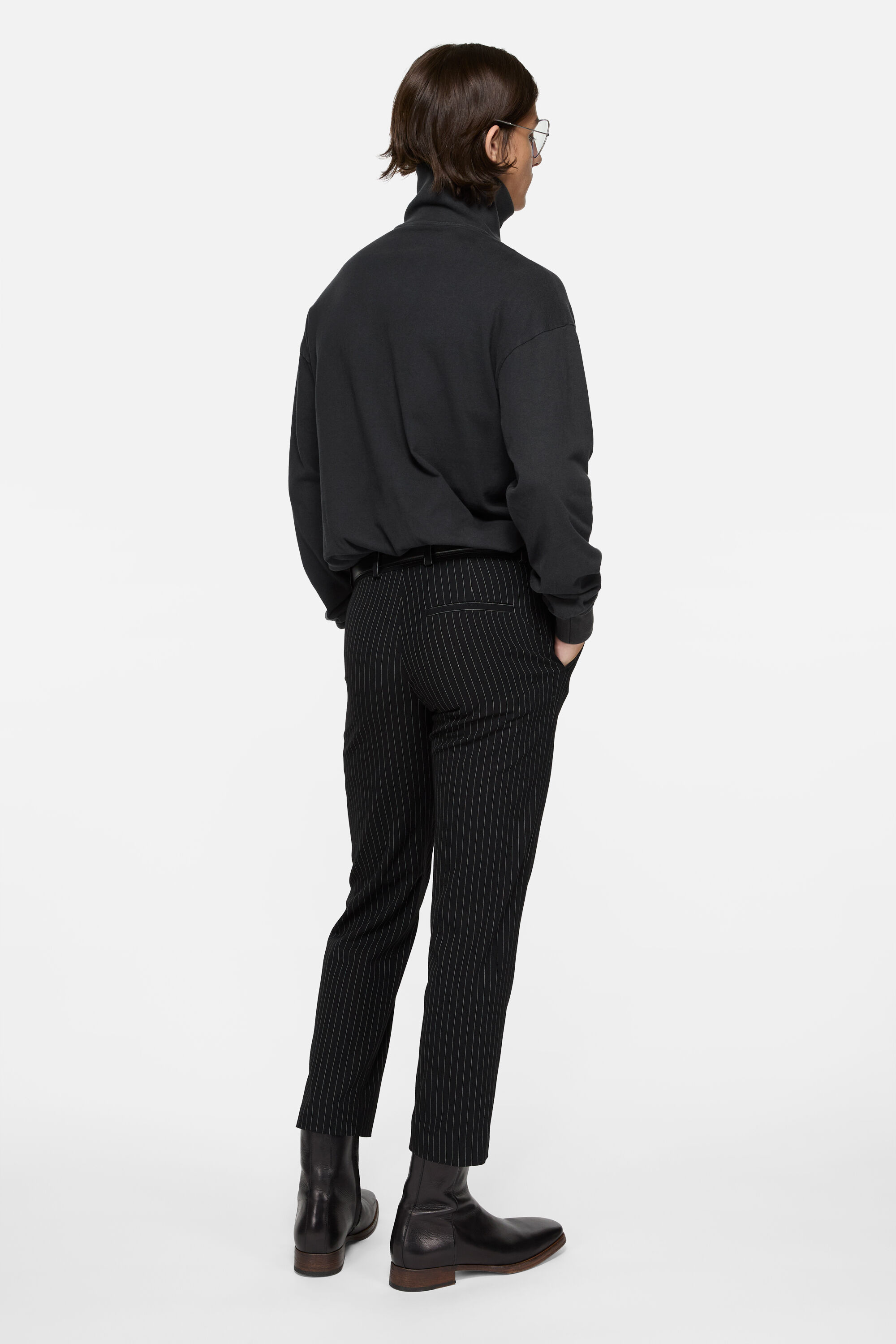 Acne Studios - Half-zip logo sweatshirt - Black