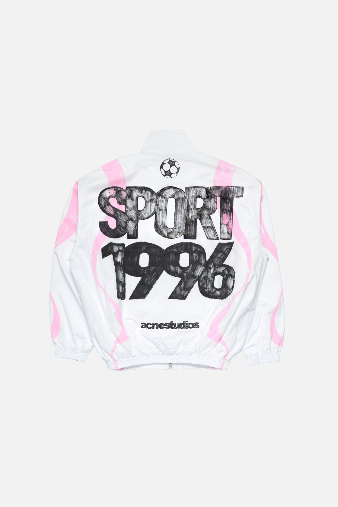 Technical jacket with logo, Optic White, 2000x
