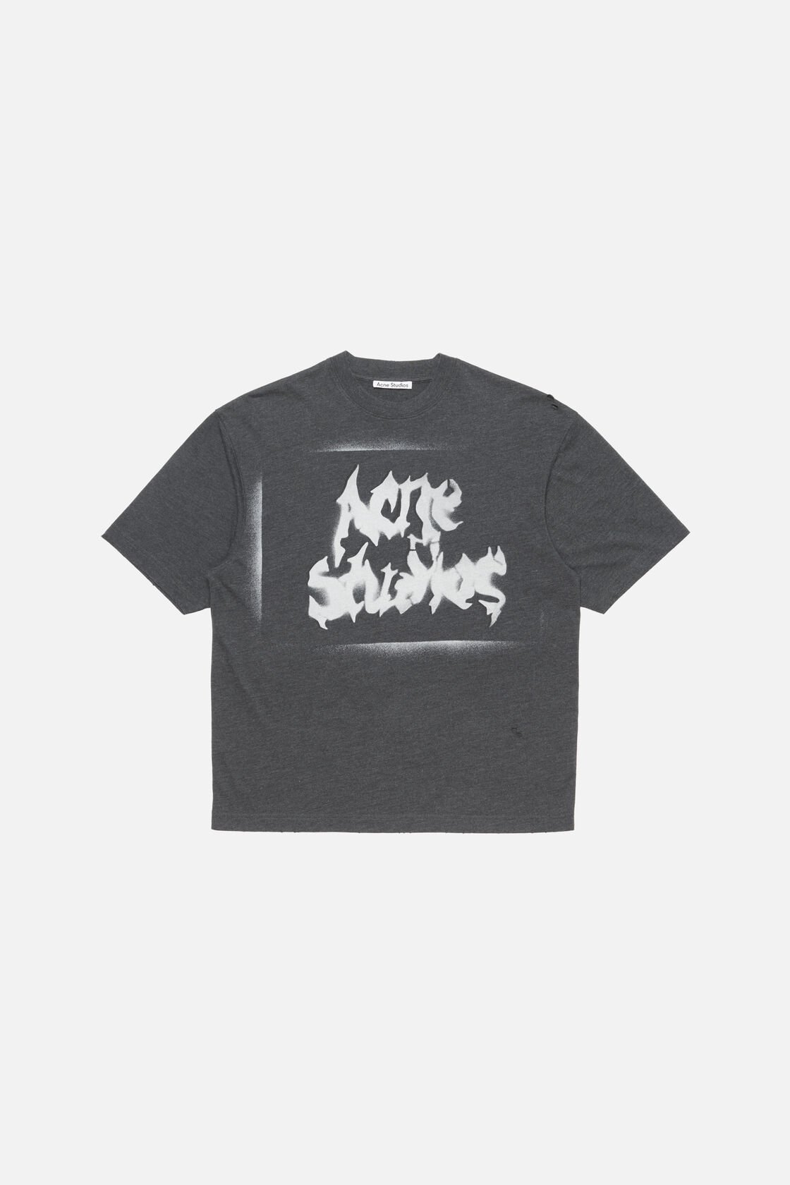 哥德風格標誌 T 恤, 洗舊黑, 2000x