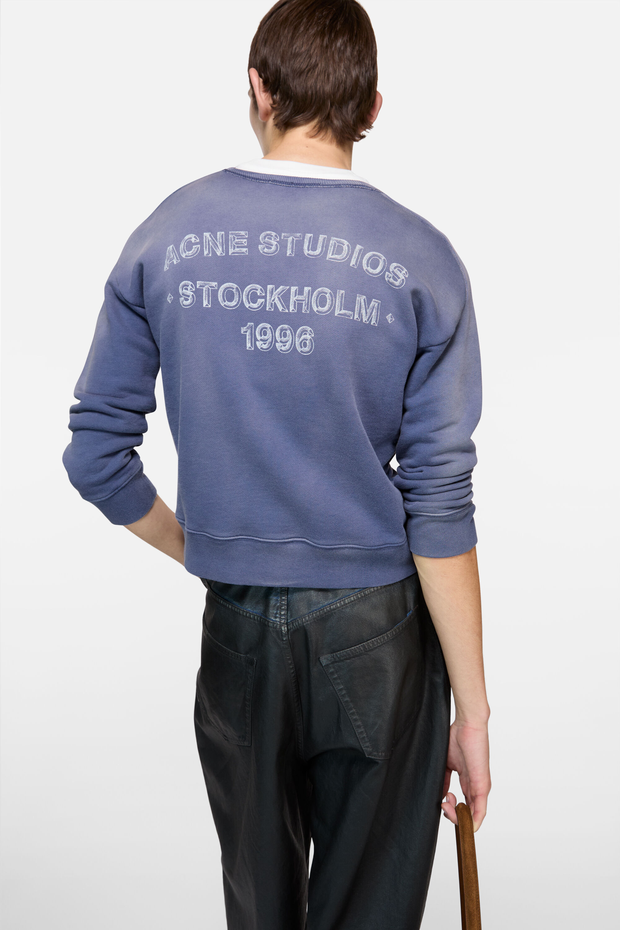 Acne Studios - Sprayed logo sweatshirt - Navy