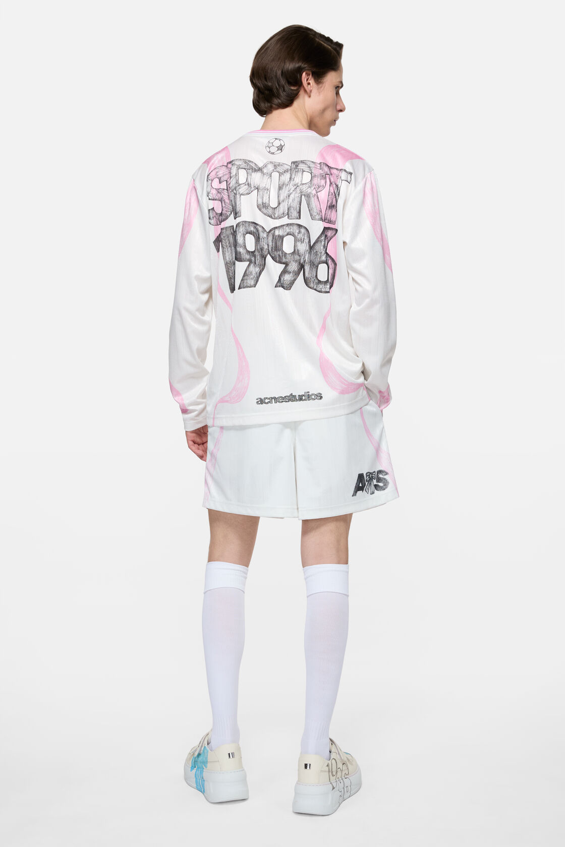 Casual graphic shorts, White, 2000x