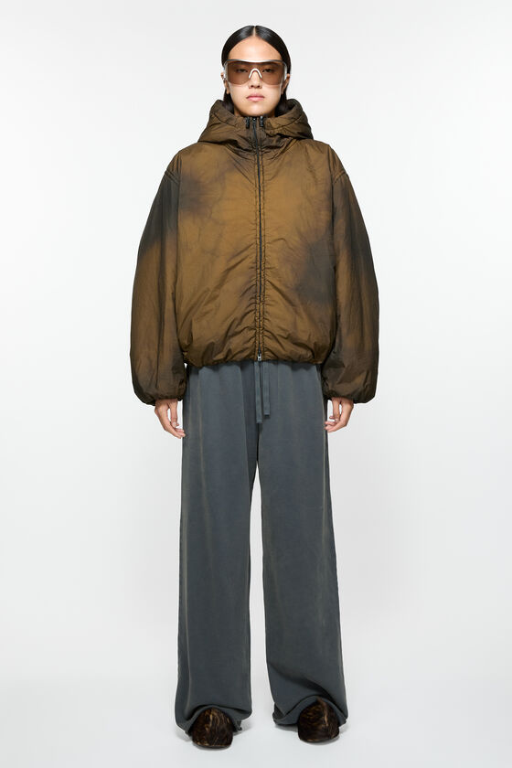 Acne Studios - Hooded puffer jacket - Beige/black