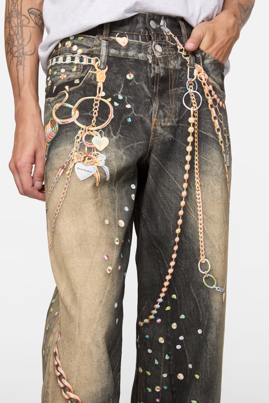 Loose fit jeans - Year of the Horse, Black/multi, 2000x