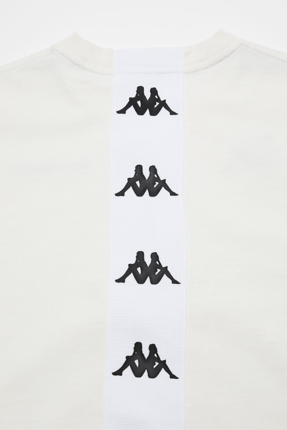 Long sleeve logo t-shirt - Acne Studios x Kappa, White, 2000x