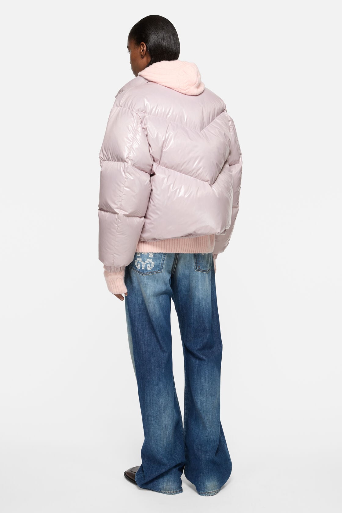 Shiny Down Jacket, Lilac purple, 2000x