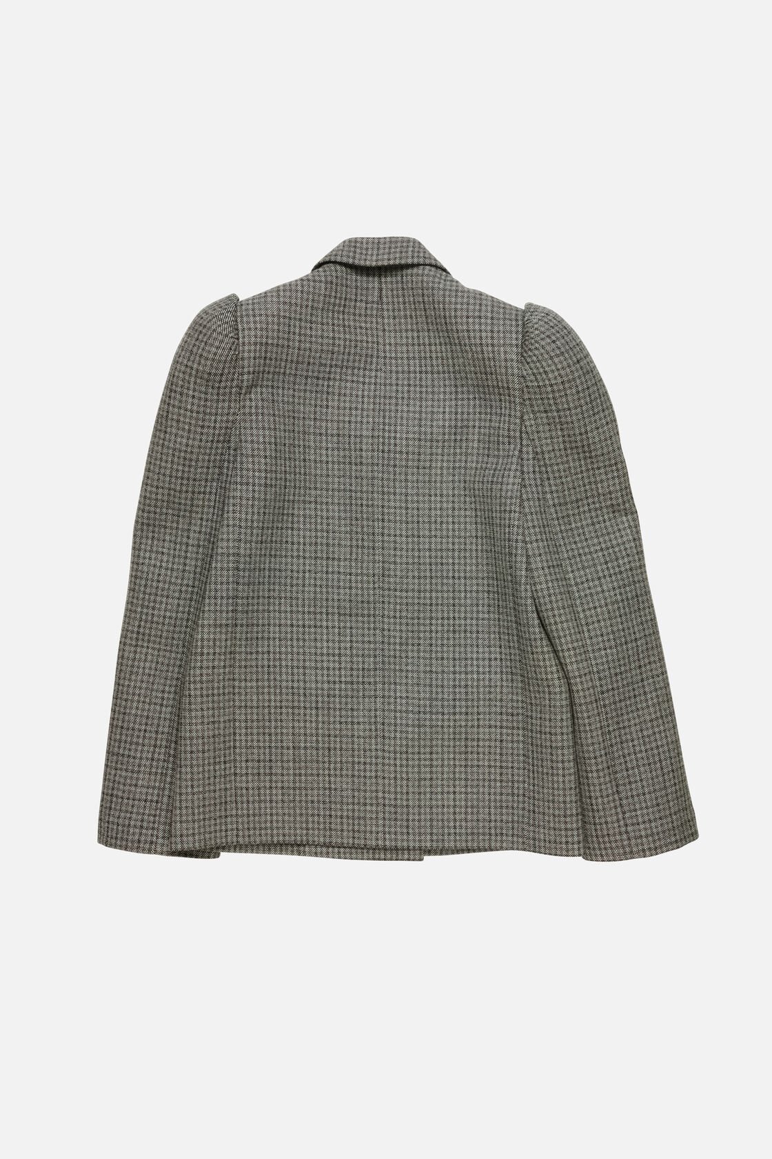 Double-breasted suit jacket, Black/white, 2000x