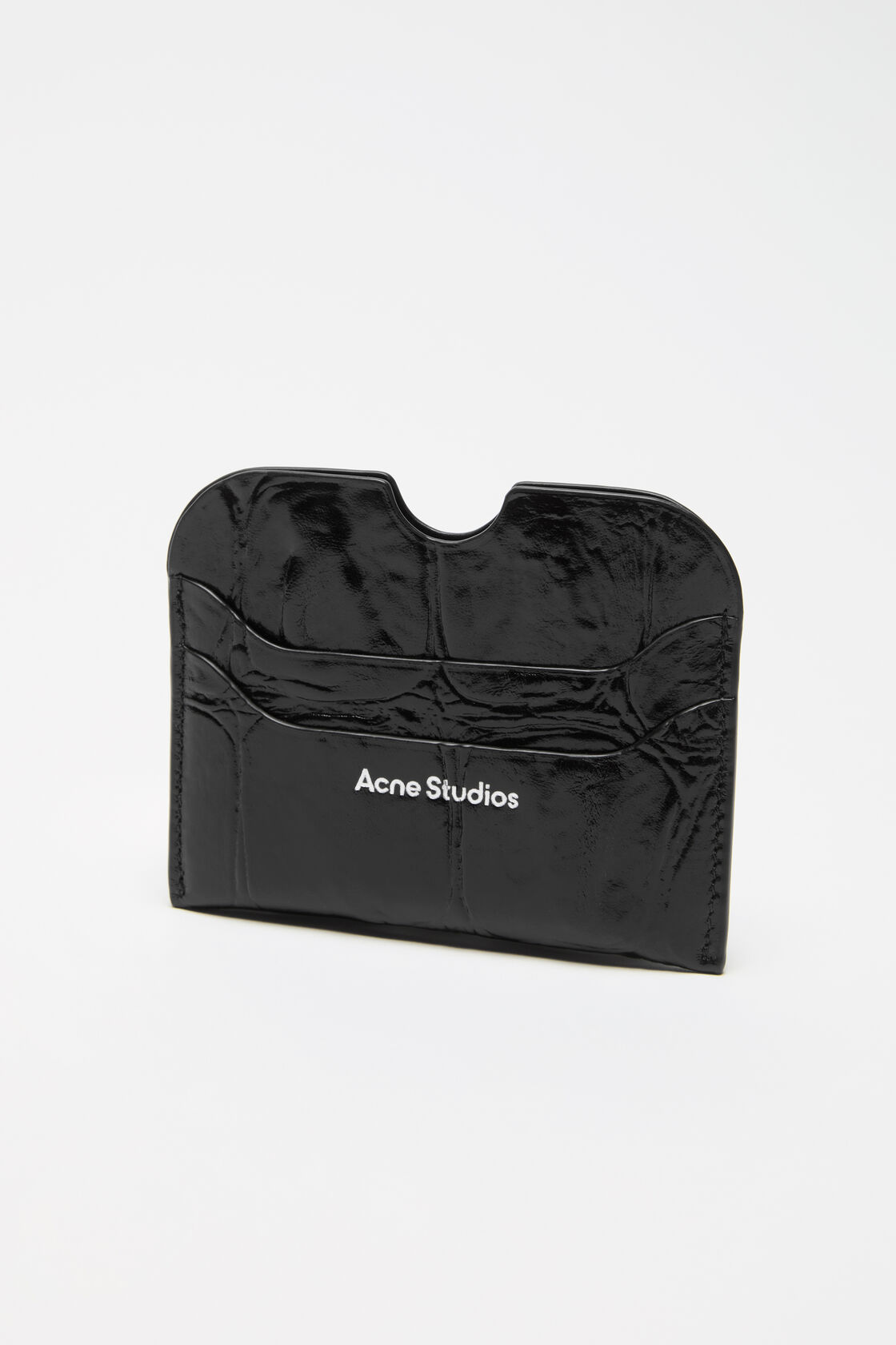 Leather card holder, Black, 2000x