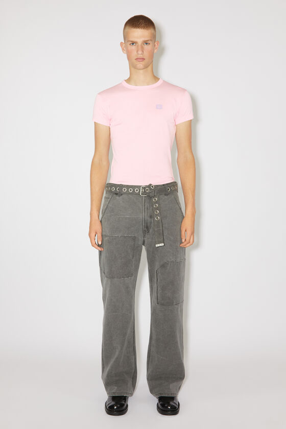 Acne Studios - Crew neck t-shirt - Fitted fit - Light pink