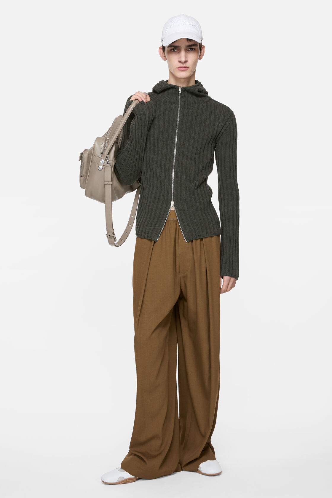 Wool trousers, Brown, 2000x