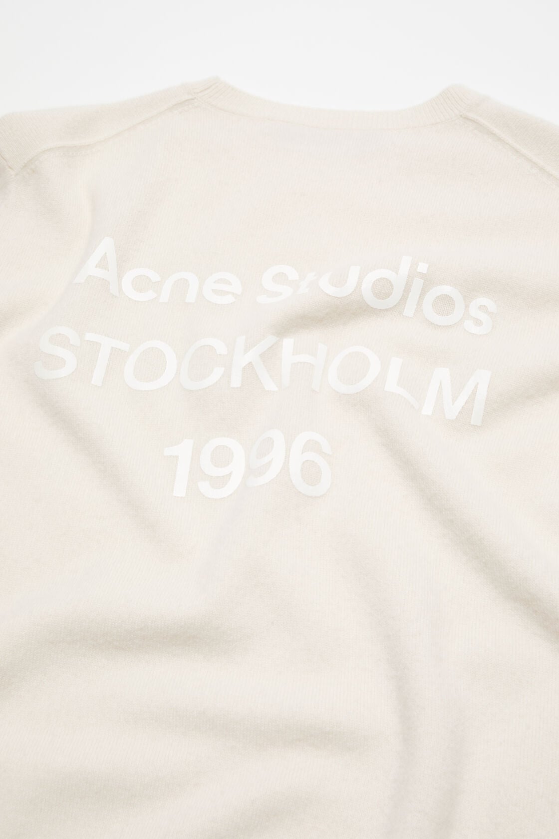 Cashmere logo knit, White, 2000x