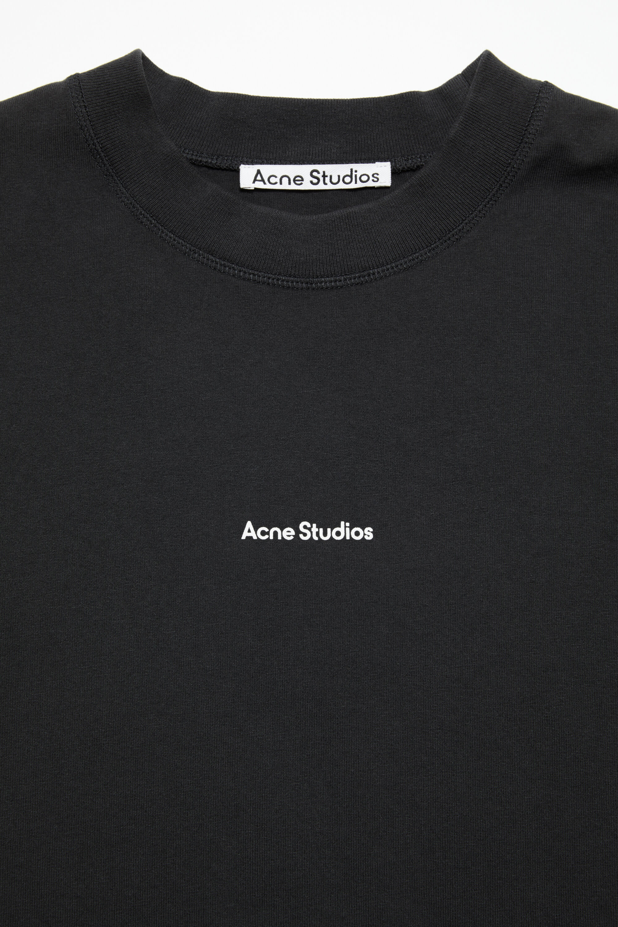 Acne Studios - ロゴ ロングスリーブTシャツ - ブラック
