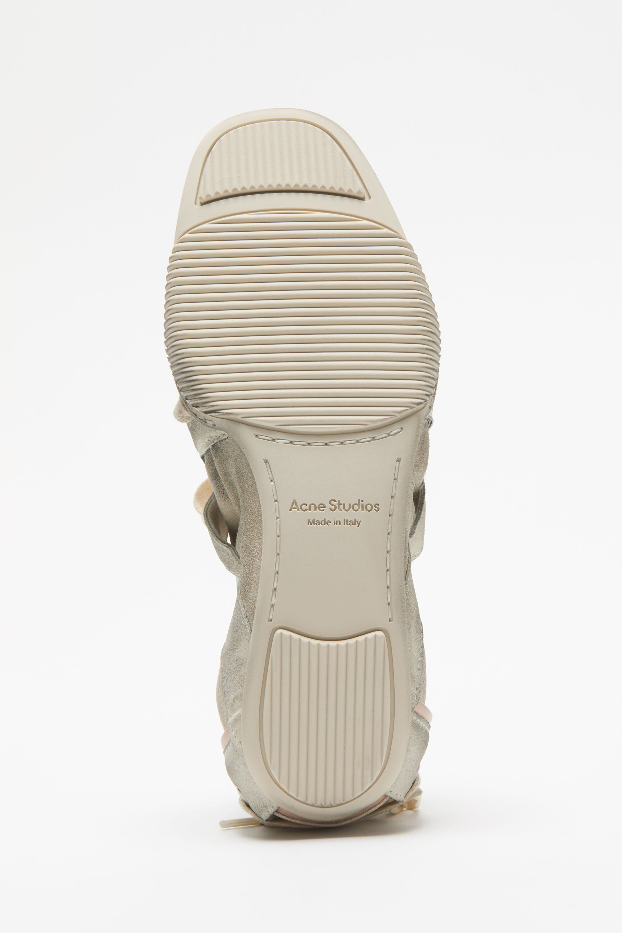 Acne Studios - レースアップスエードシューズ - マルチホワイト