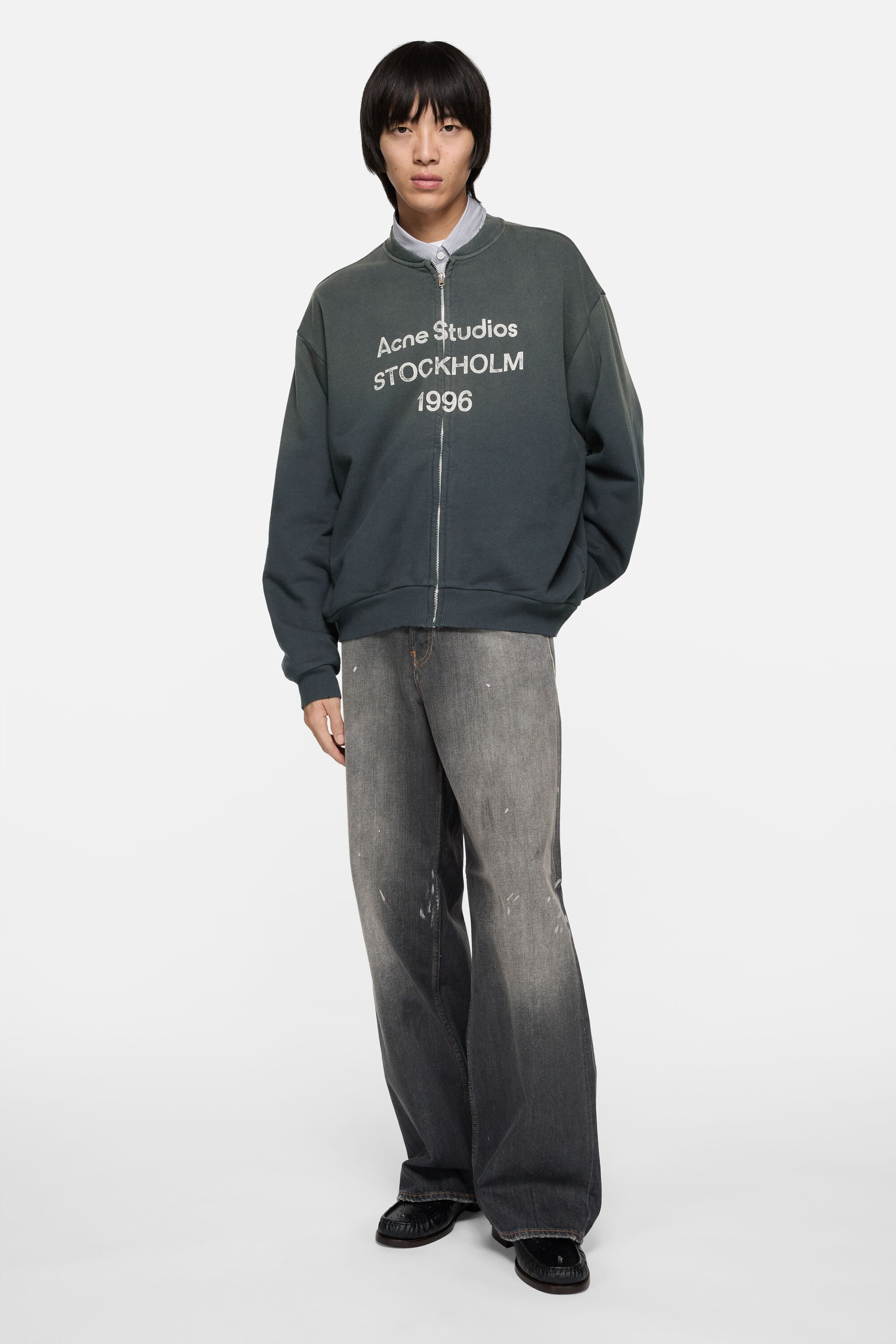 Acne Studios - レザーローファー - ブラック