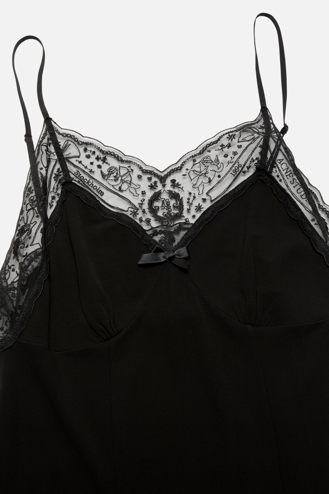 Strap dress, Black, 2000x