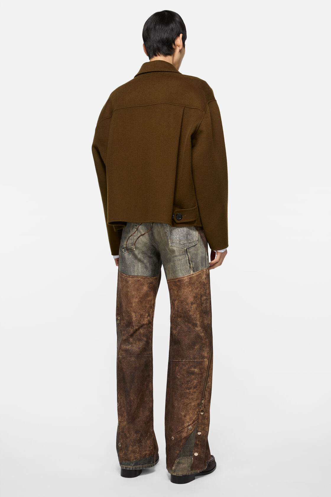 Cashmere jacket, Olive green, 2000x