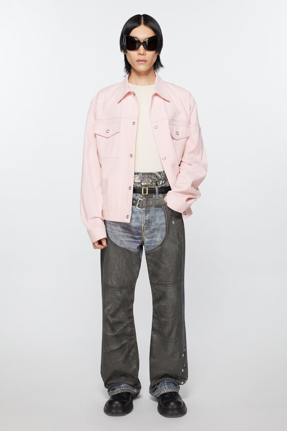 Acne Studios - レザーバックルベルト - ブラック/ゴールド