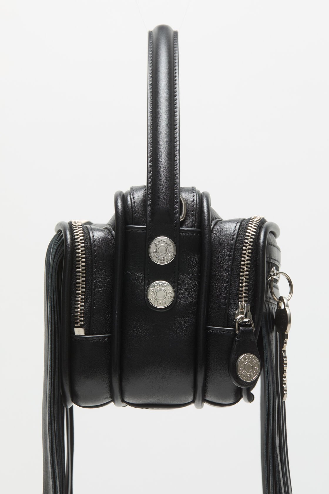 Camero kit fringed crossbody bag, Black, 2000x