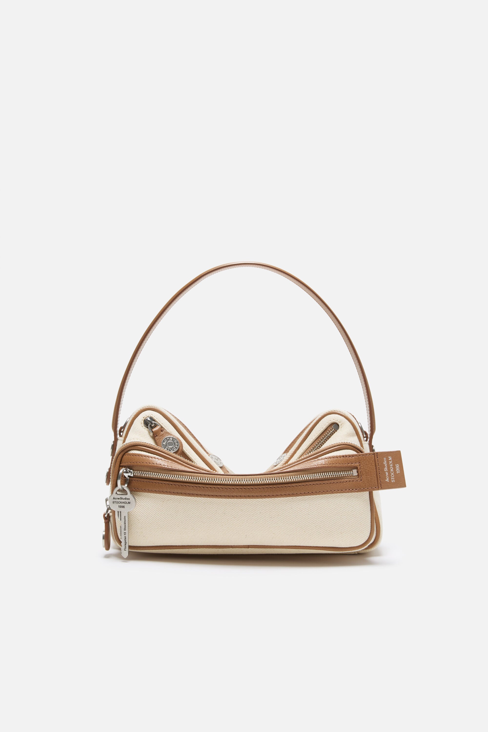 Acne Studios - Camero Party Canvas Bag - Cream beige/brown