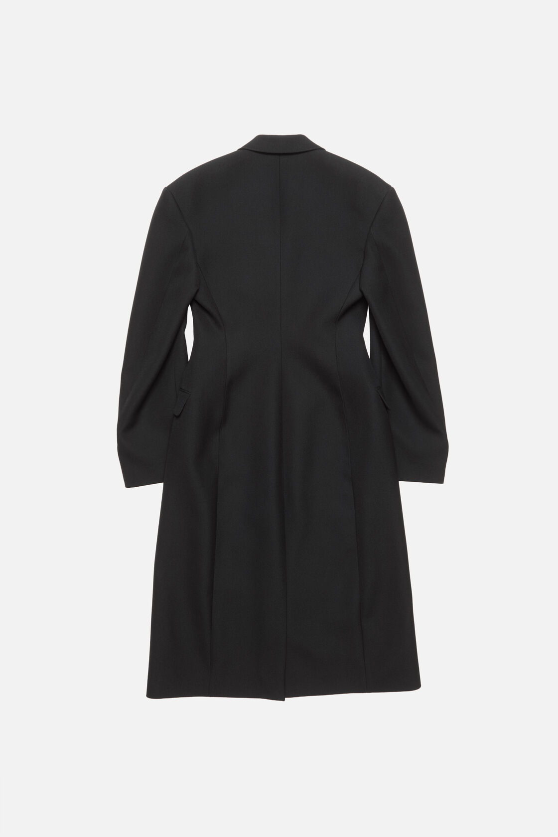 Double-breasted wool coat, Black, 2000x