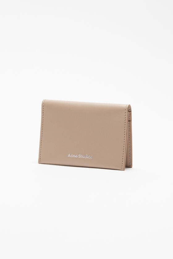 Acne Studios - Folded leather wallet - Taupe beige