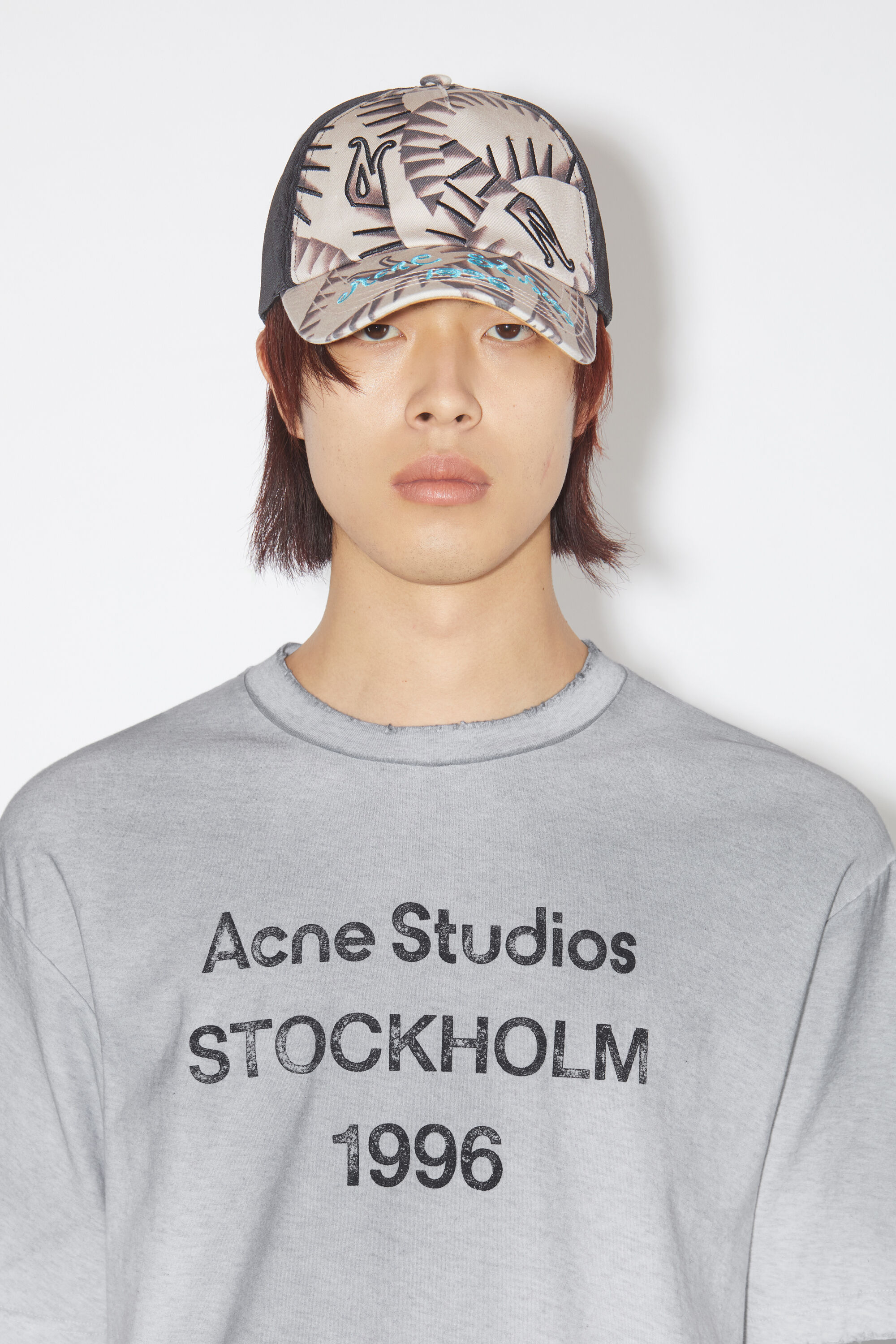 アクネスタジオ/Acne StudiosホワイトプリントTシャツX Sサイズ