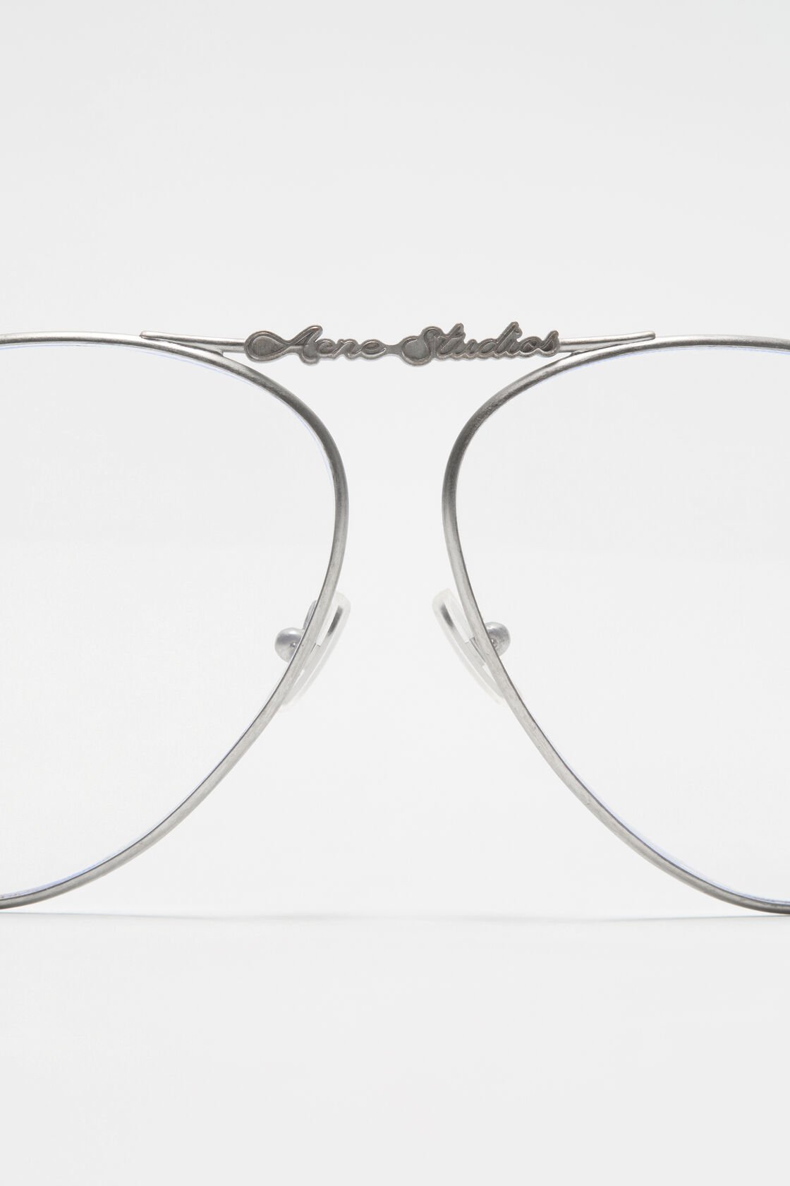 Metal aviator sunglasses, Vintage silver/transparent, 2000x