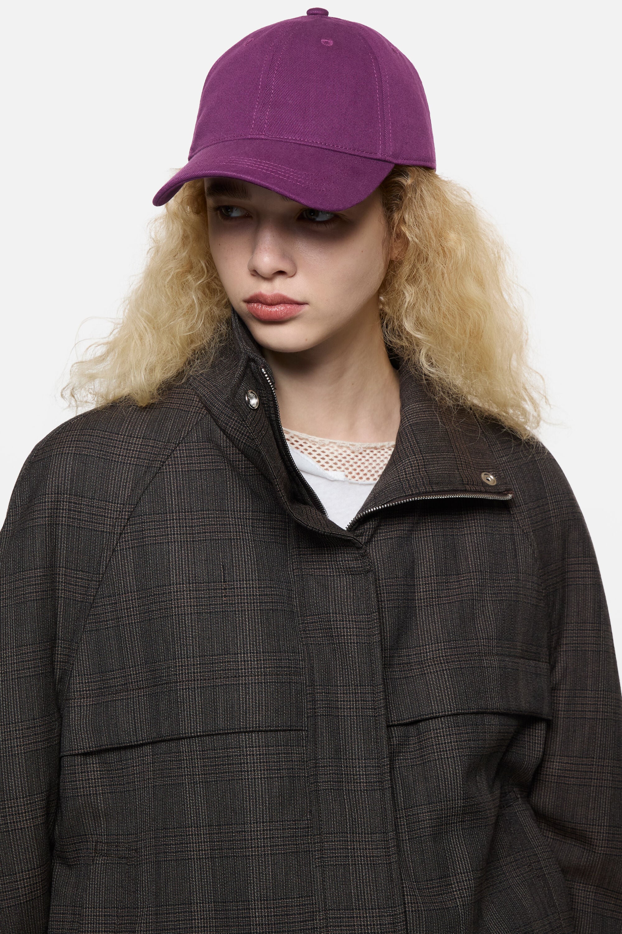 Acne Studios - Twill logo cap - Berry purple