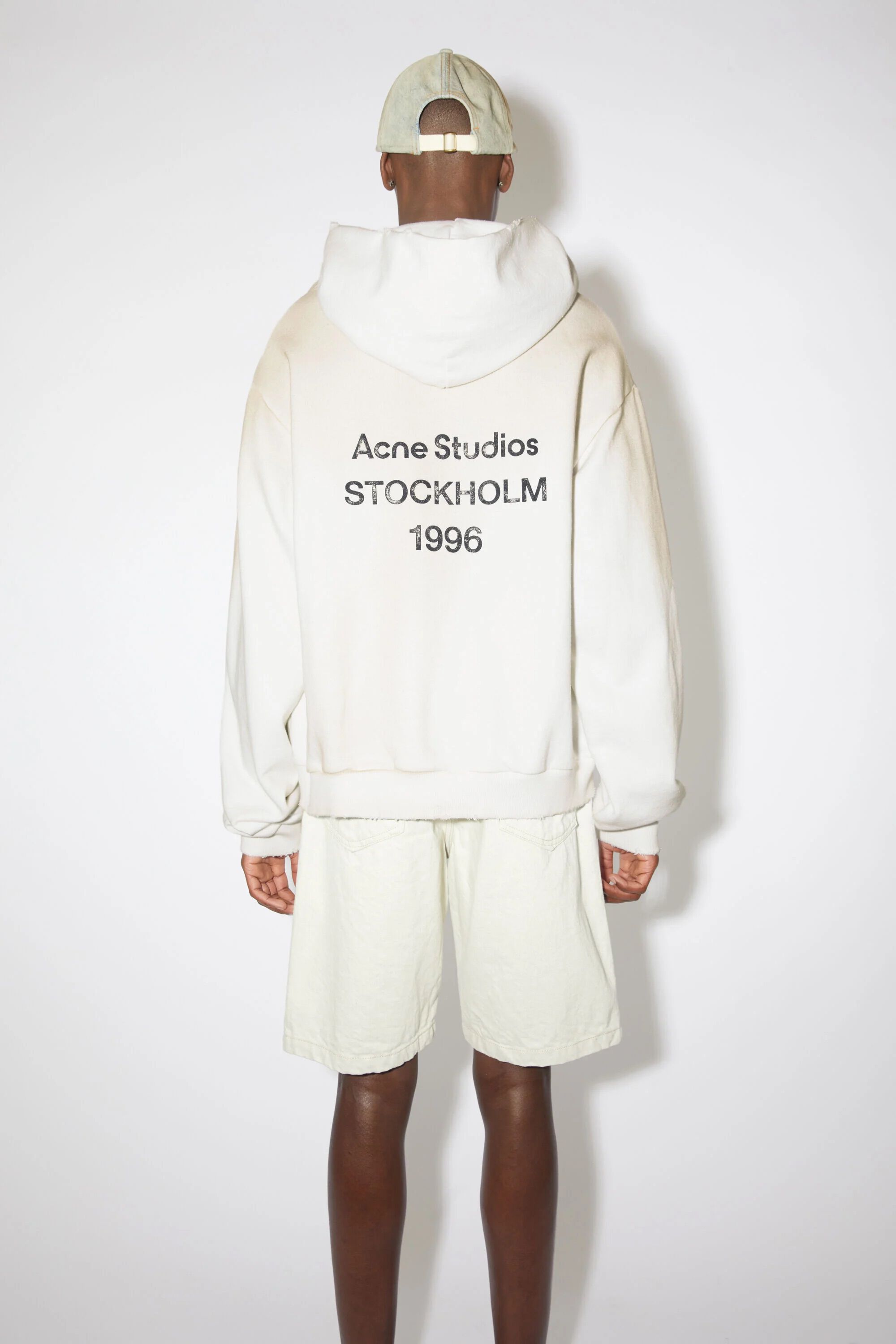 Acne Studios - ロゴフーディセーター - ダスティホワイト