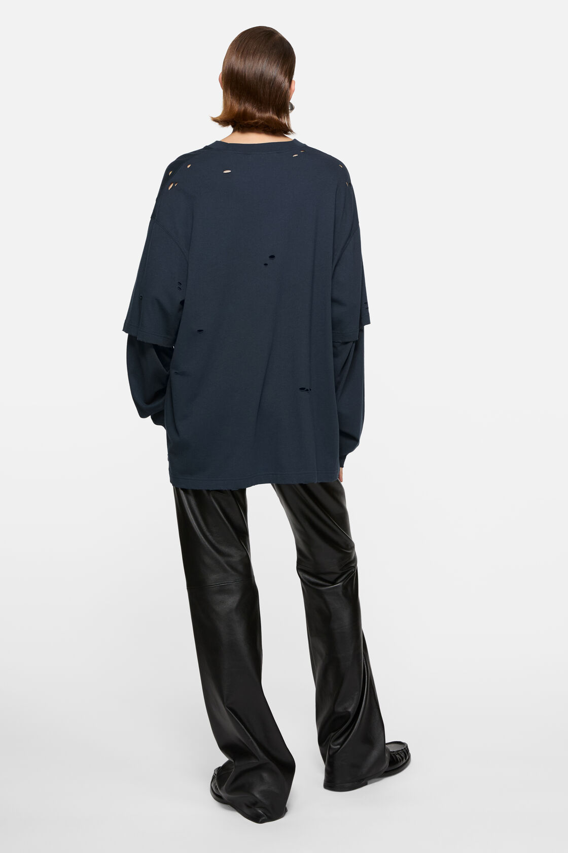 Layered logo t-shirt, Dark navy, 2000x