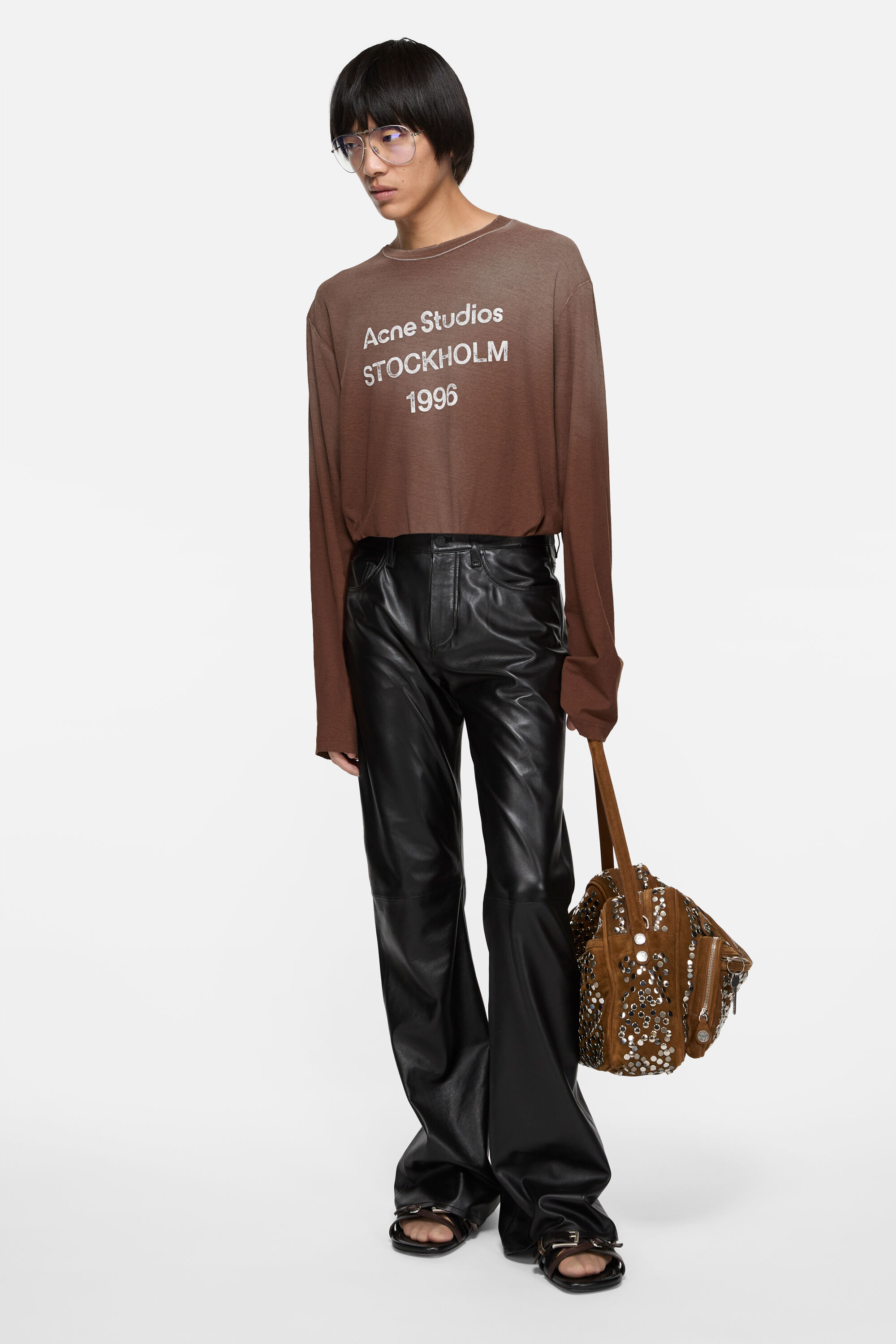 Acne Studios - Logo t-shirt - Relaxed fit - Chocolate brown