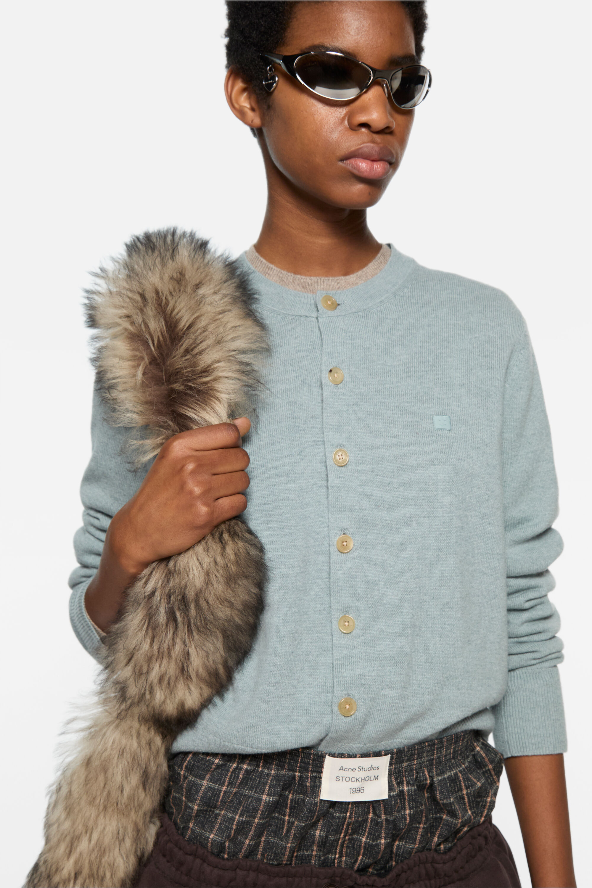 STONE  ネイビー ジップアップ カーディガン 中古・古着通販】STONE ISLAND (ストーンアイランド) スタンドカラー