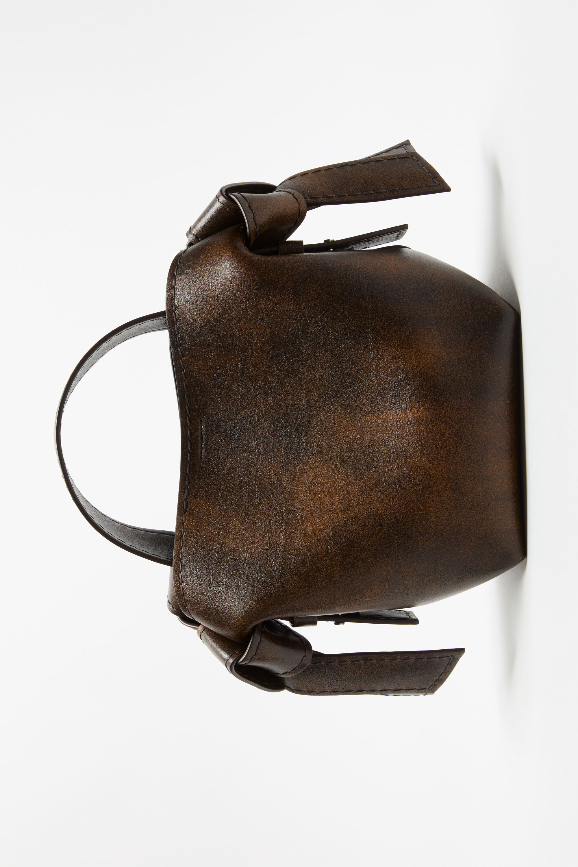 Acne Studios  Musubi スモールレザーバッグ Acne Studios Musubi leather handbag Mini Shoulder Bag Gray with