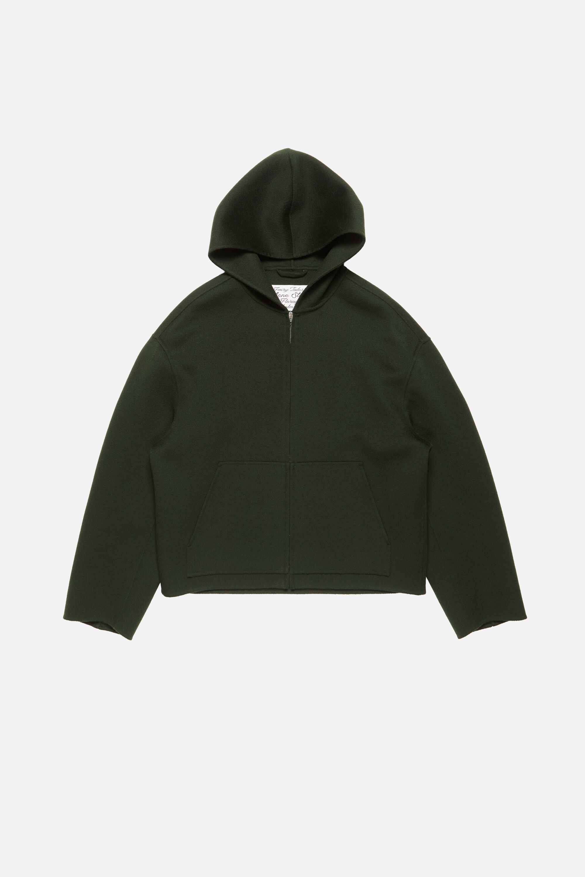 Acne Studios - フード付きカシミヤジャケット - ダークグリーン