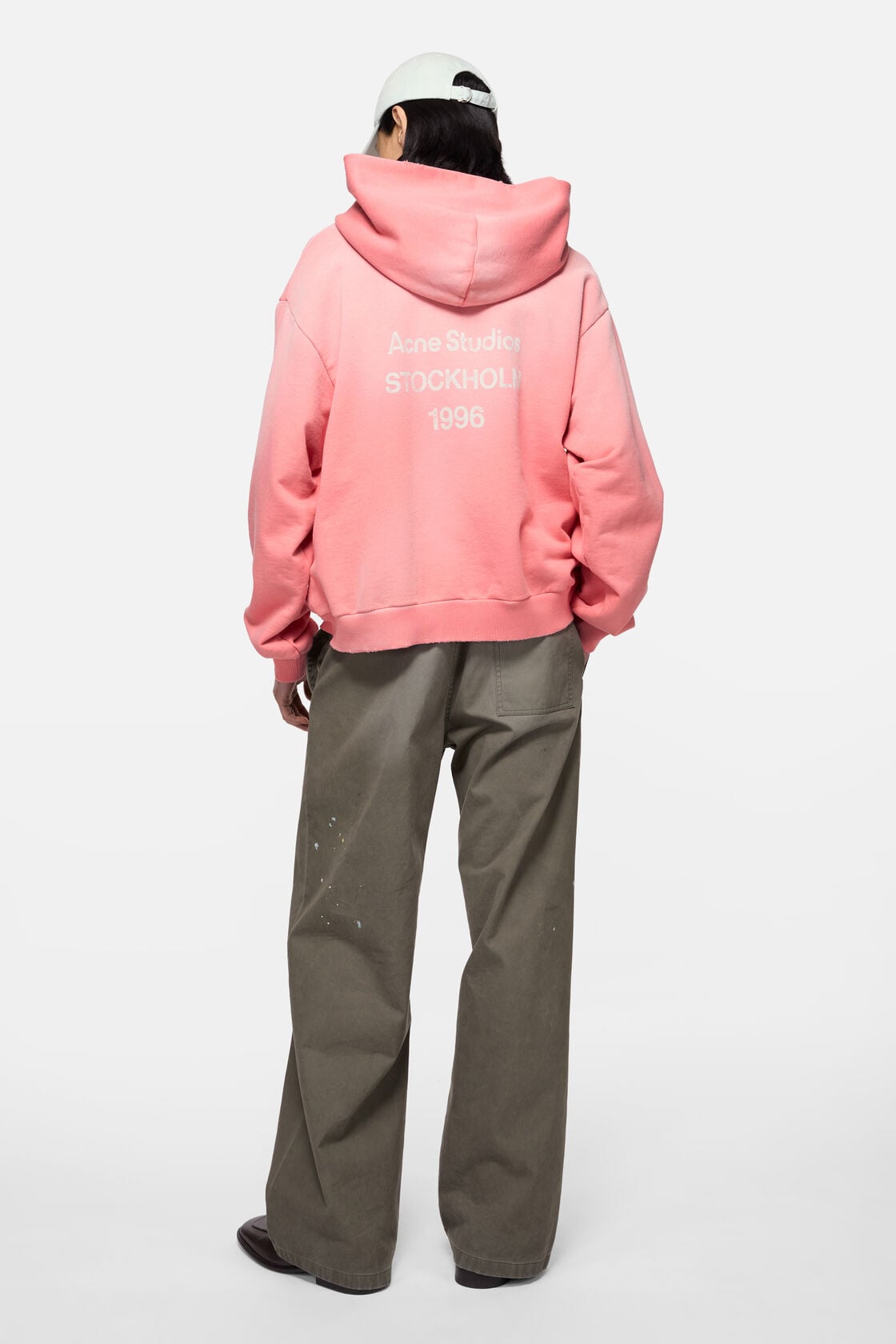 Fleece logo hoodie, Tango pink, 2000x