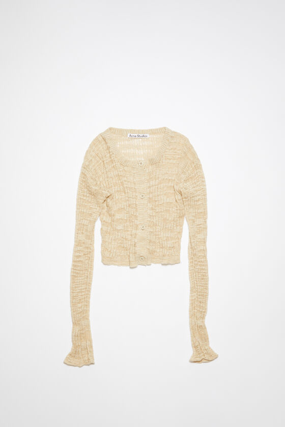 Acne Studios - ワイドリブカーディガン - コールドベージュ