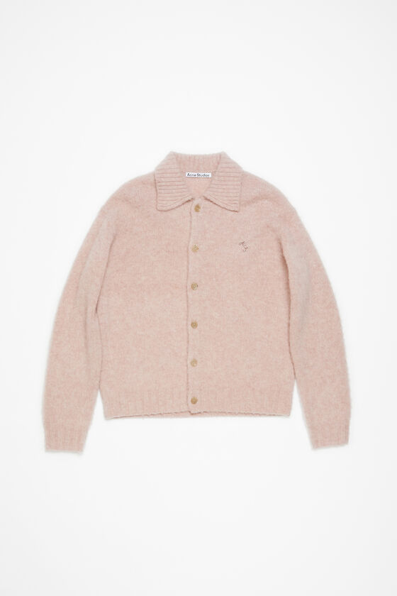 Acne Studios - Polo wool cardigan - Pink melange 