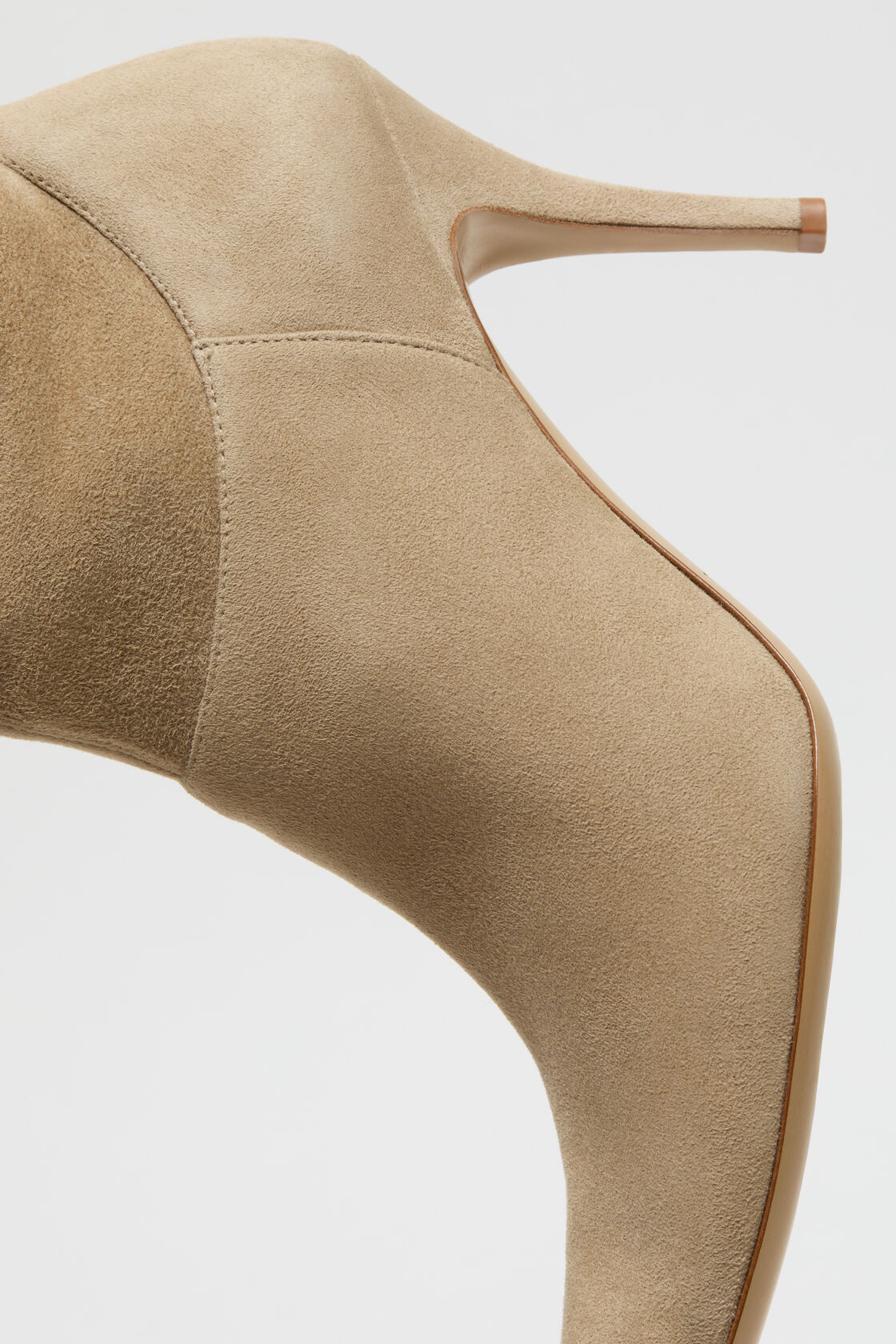 Stretch suede boot, Beige, 2000x