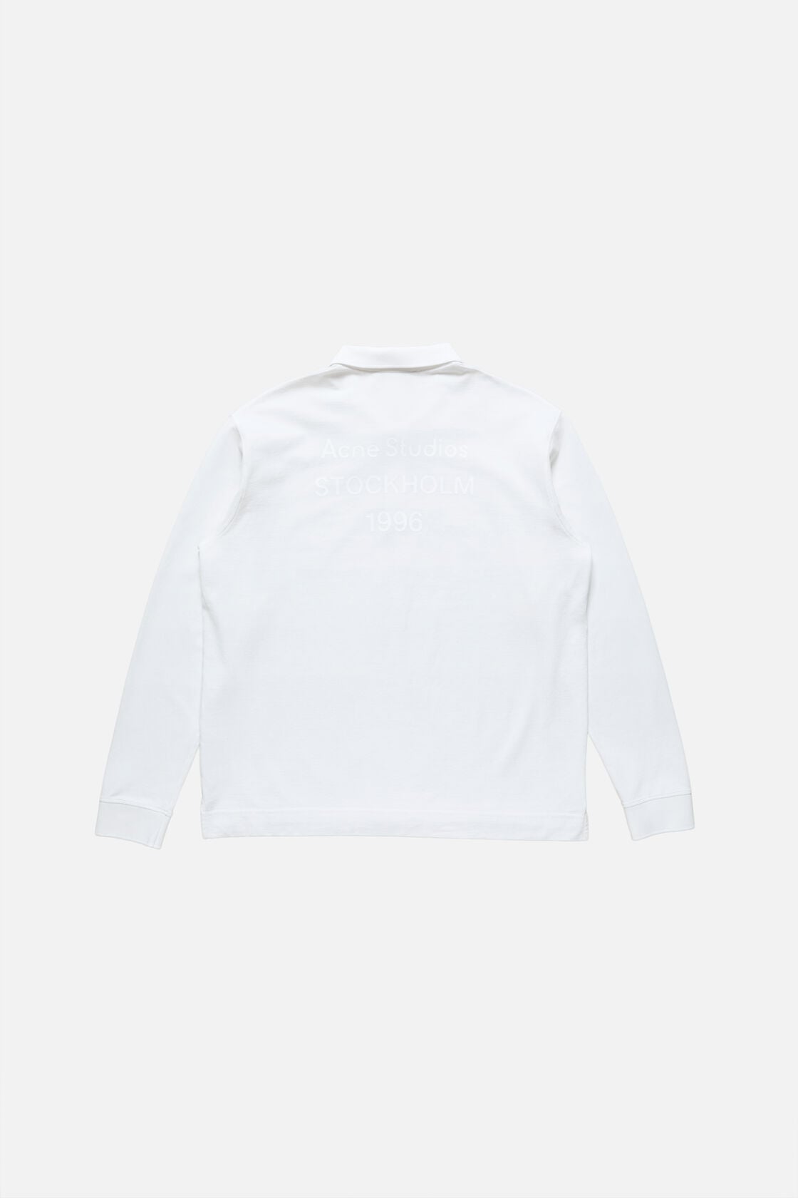 Polo shirt with white 1996 logo, White, 2000x