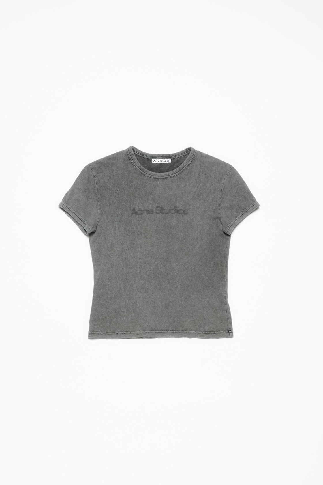 Blurred logo t-shirt - Fitted unisex fit, Faded Grey, 2000x