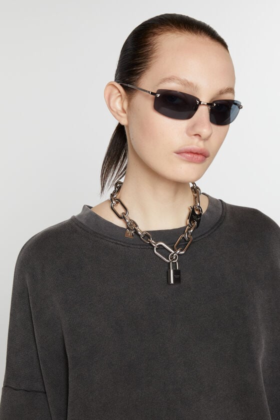 Acne Studios - 南京錠チェーンネックレス - シルバー