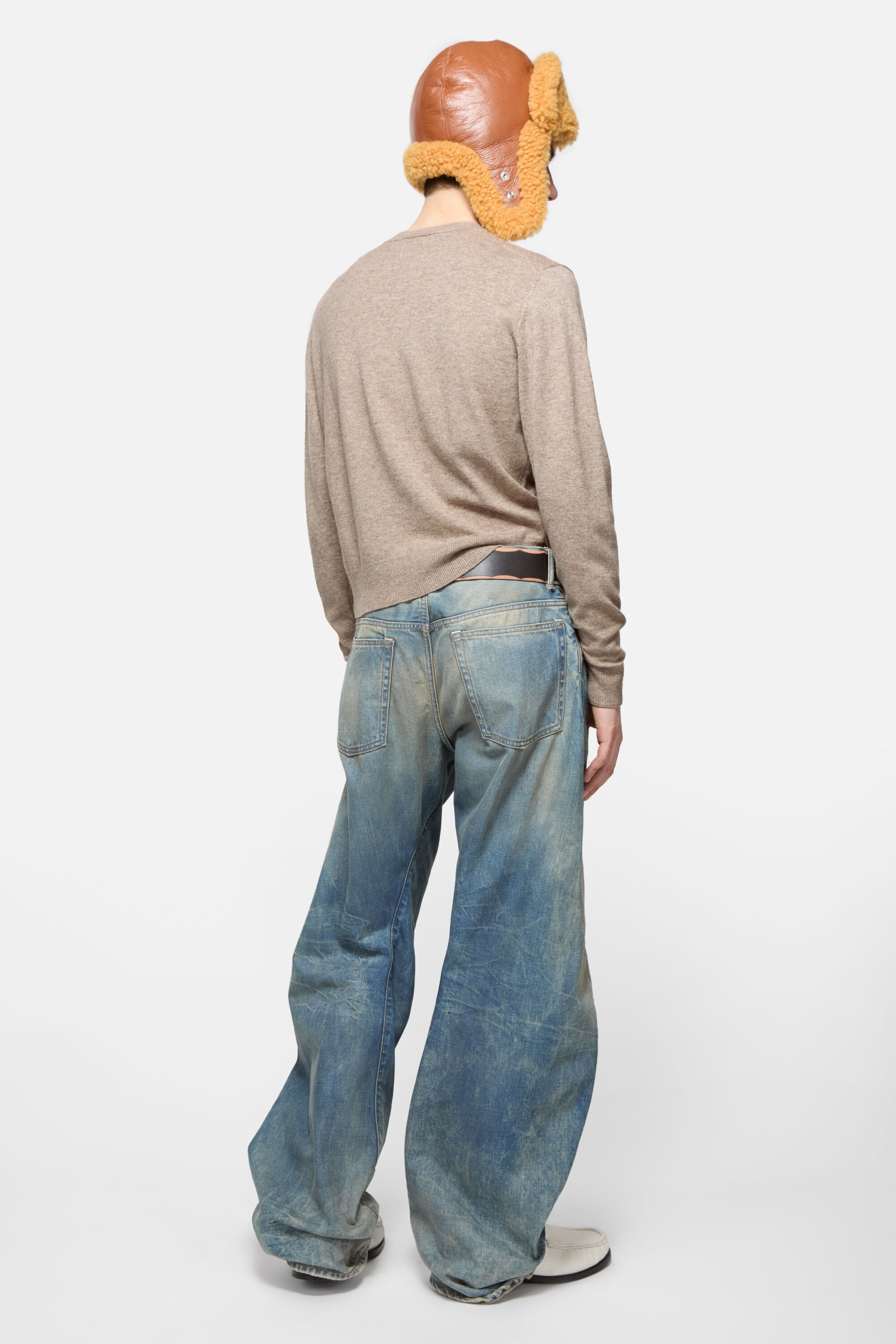 Acne Studios - クルーネックセーター - ヤクウール - グレージュメランジ