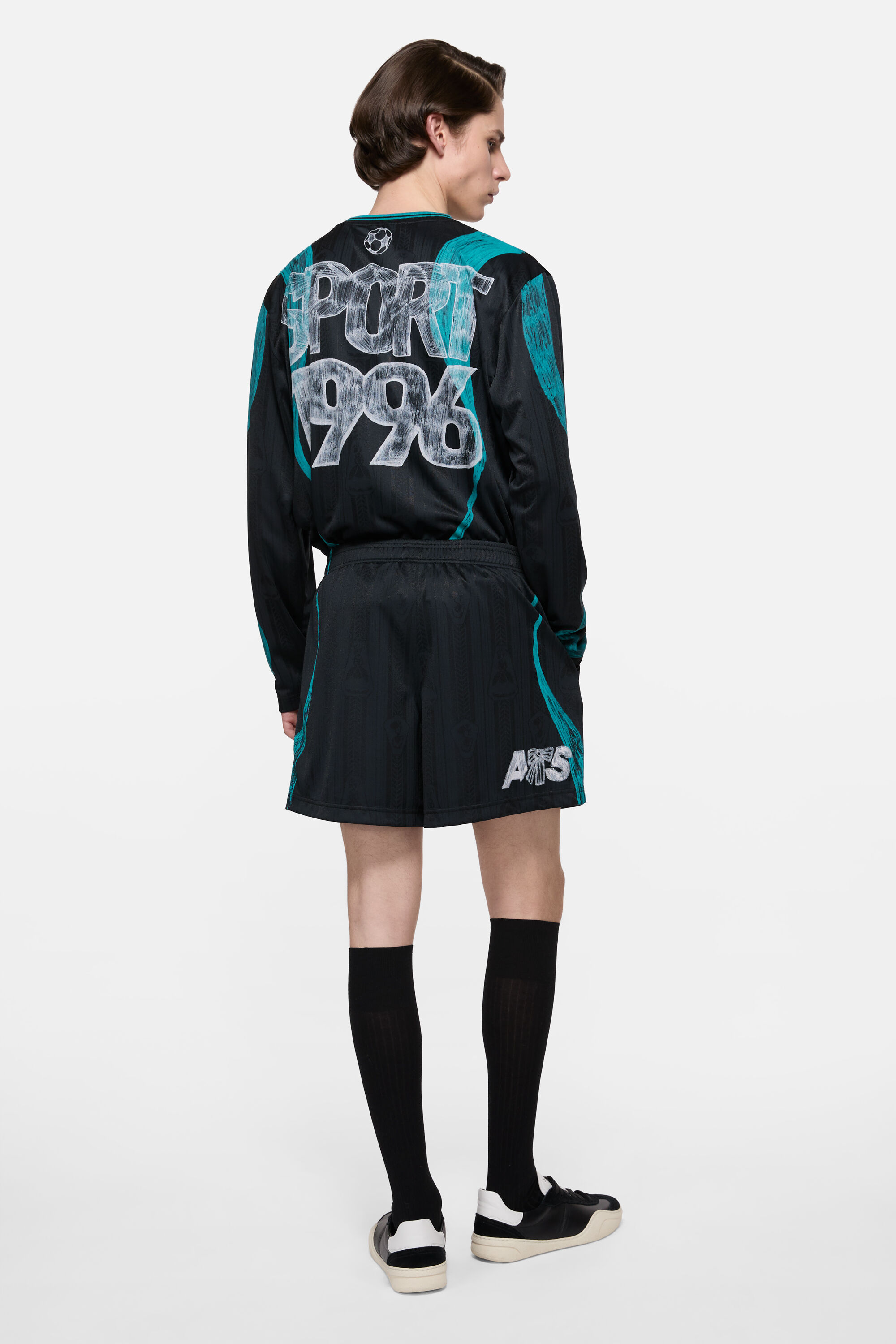 Acne Studios - カジュアルグラフィックショートパンツ - ブラック