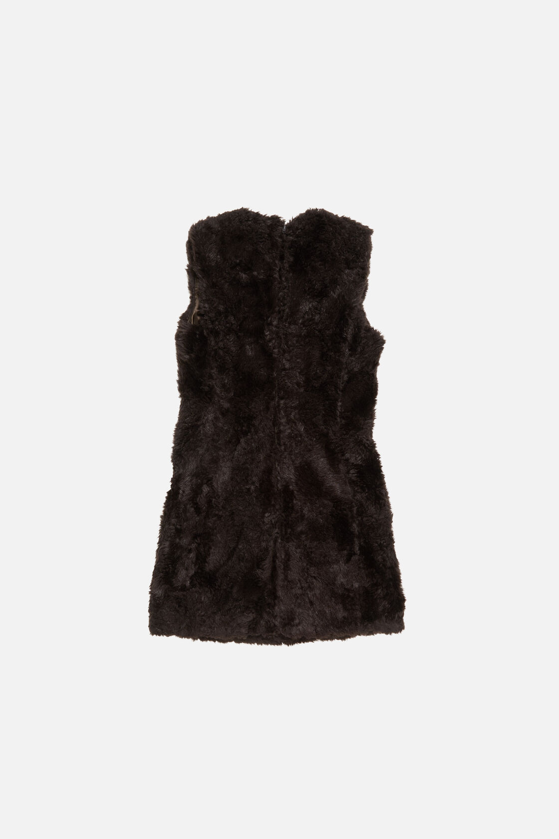 Faux fur dress, Brown, 2000x