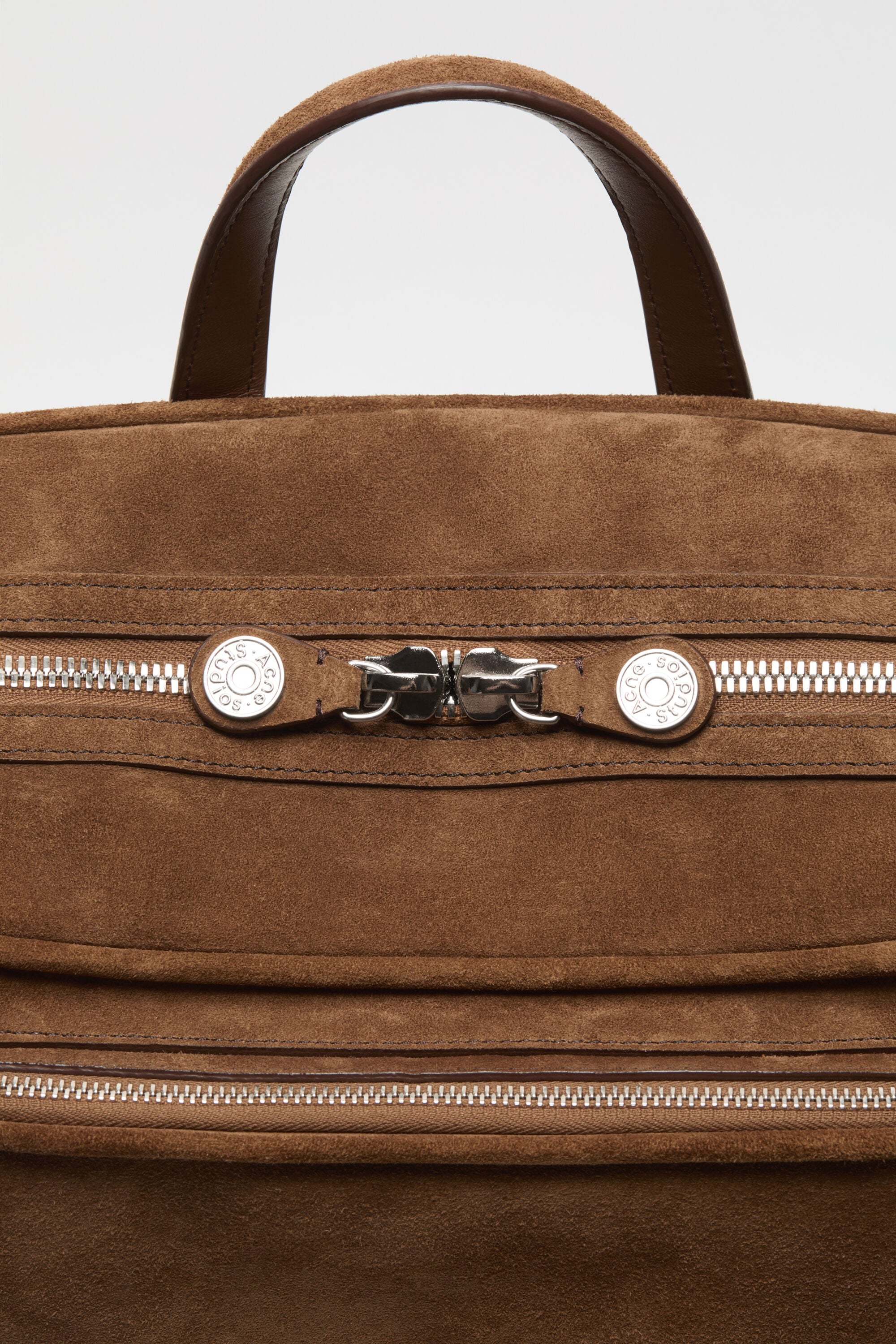 Acne Studios - Camero Gym Suede Backpack - Cognac brown