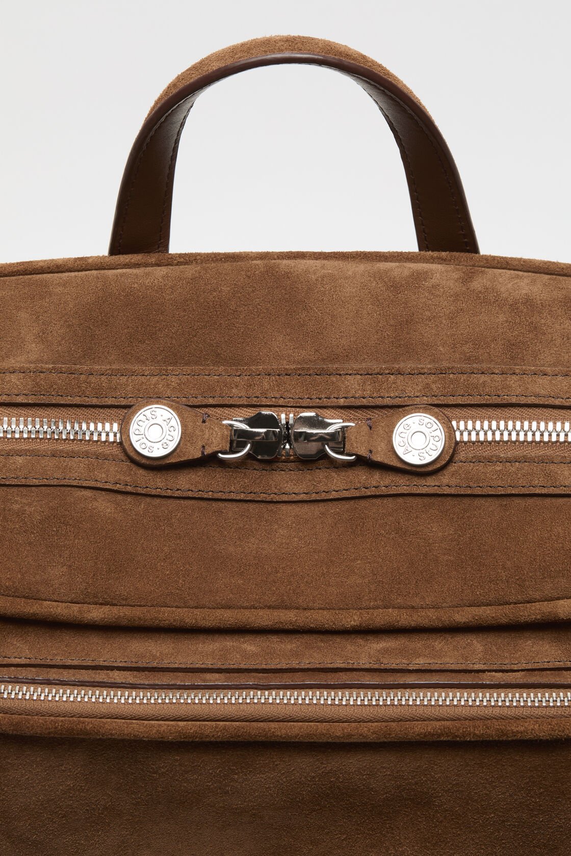 Camero Gym Suede Backpack, Cognac brown, 2000x