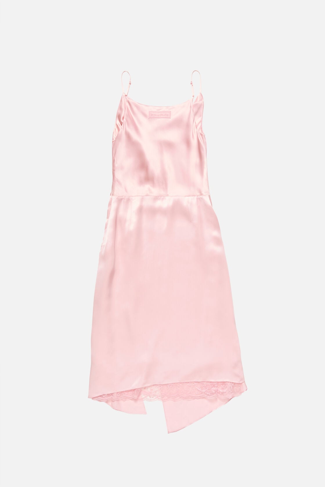 Shiny satin slip dress, Light pink, 2000x