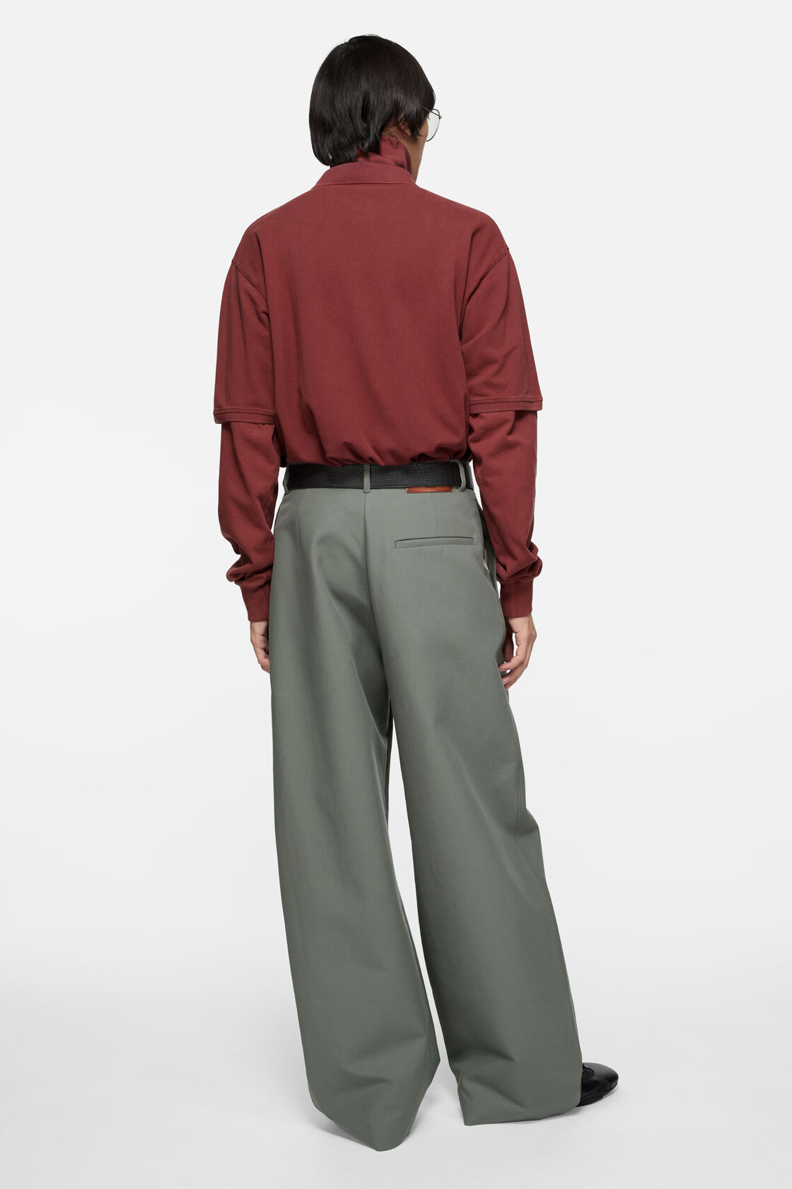 ウォッシュドロゴポロシャツ, マルーンレッド, 2000x