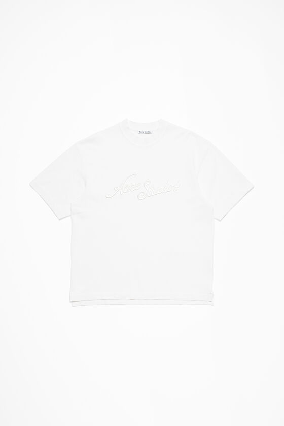 Acne Studios - ロゴTシャツ - リラックスフィット - オプティックホワイト