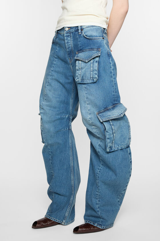 Acne Studios - デニムカーゴトラウザーズ - ミッドブルー