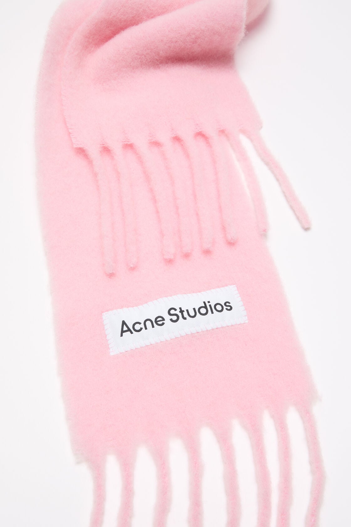 Skinny mohair scarf, Cotton candy pink, 2000x